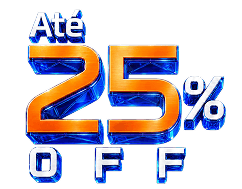Até 25% OFF