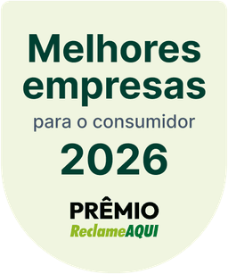 Selo Prêmio ReclameAQUI 2026 - Melhores empresas para o consumidor